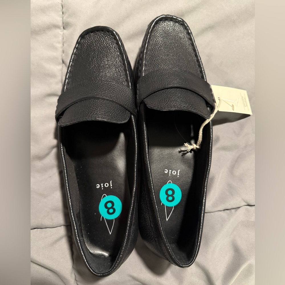 NWT JOIE Leather Moccasin Shoes, 8